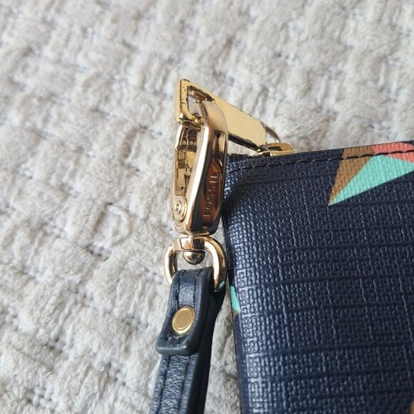 Fossil Geometric Print Multicolor Wristlet - Picture 6 of 8